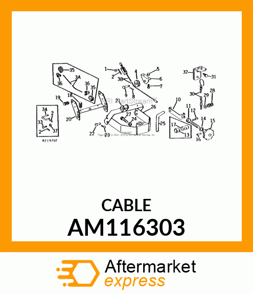 Cable - CABLE ASSEMBLY AM116303