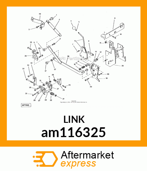 LINK, LINK, WELDED HYD CONTROL am116325