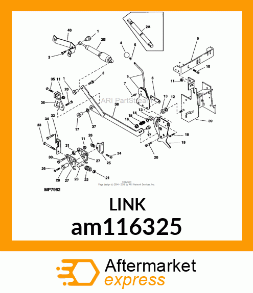 LINK, LINK, WELDED HYD CONTROL am116325