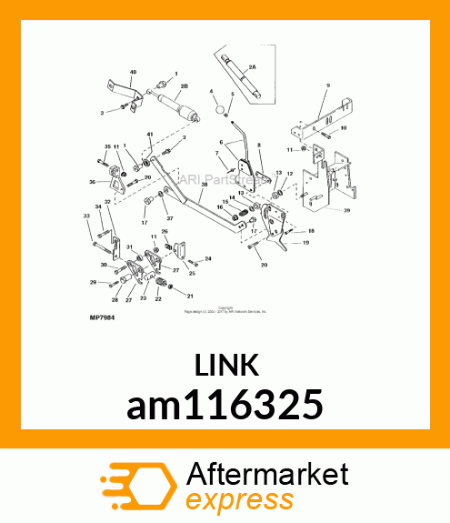 LINK, LINK, WELDED HYD CONTROL am116325