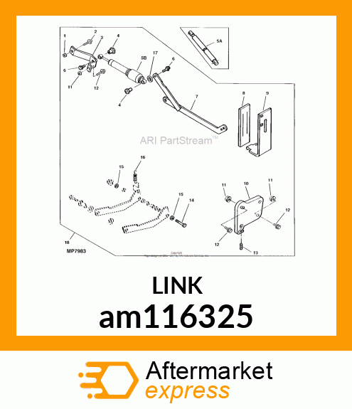 LINK, LINK, WELDED HYD CONTROL am116325