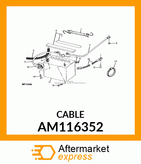 CABLE, SOLENOID START AM116352