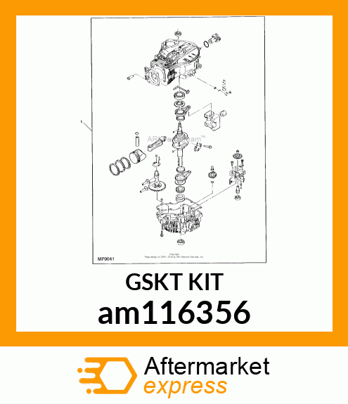 KIT, ENGINE GASKET am116356