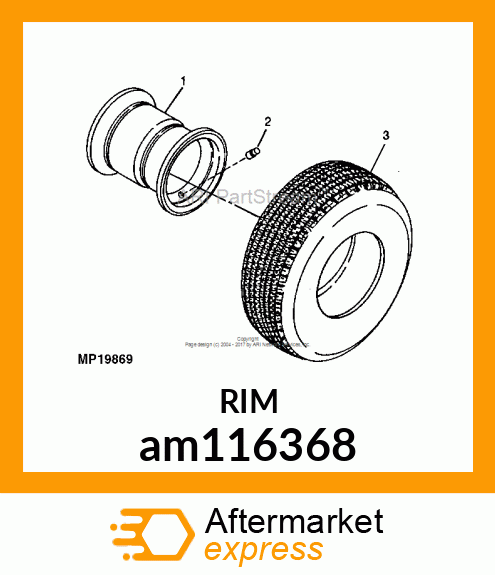 WHEEL, 9X10, YELLOW am116368