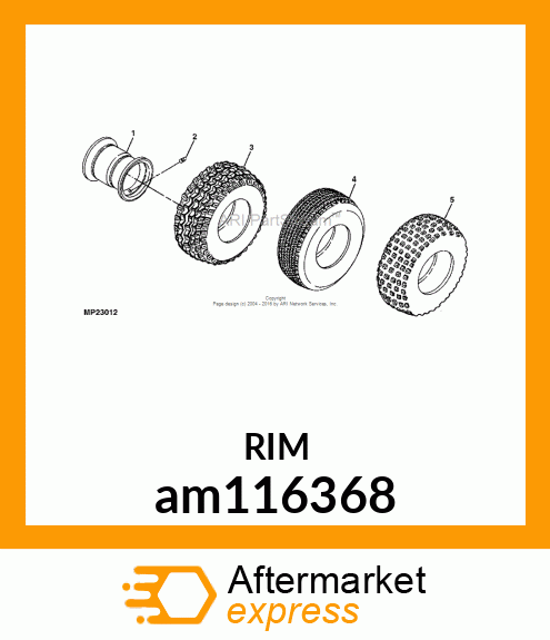 WHEEL, 9X10, YELLOW am116368