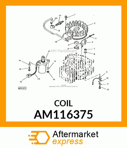 COIL, IGNITION ASSEMBLY AM116375