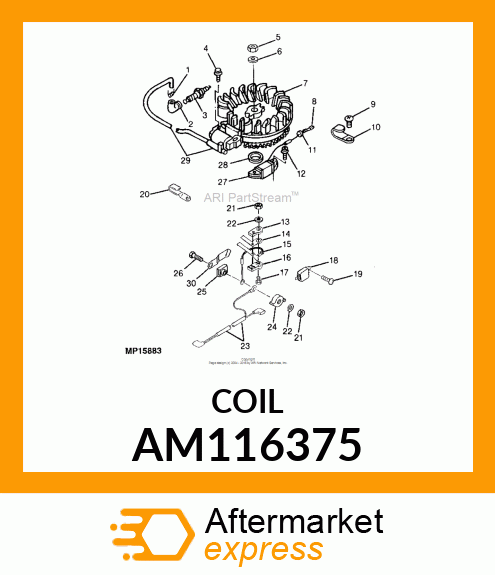 COIL, IGNITION ASSEMBLY AM116375