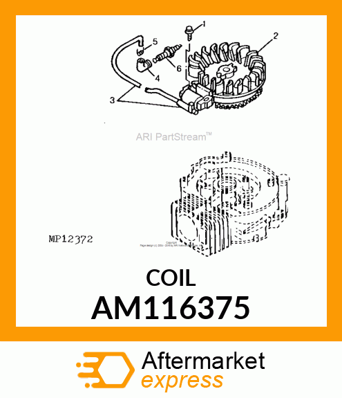 COIL, IGNITION ASSEMBLY AM116375