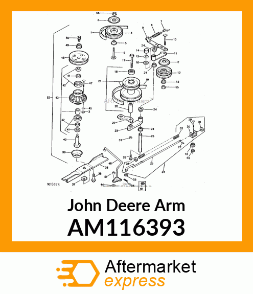 ARM, M113024 SEC. SPRING ARM PAINTE AM116393