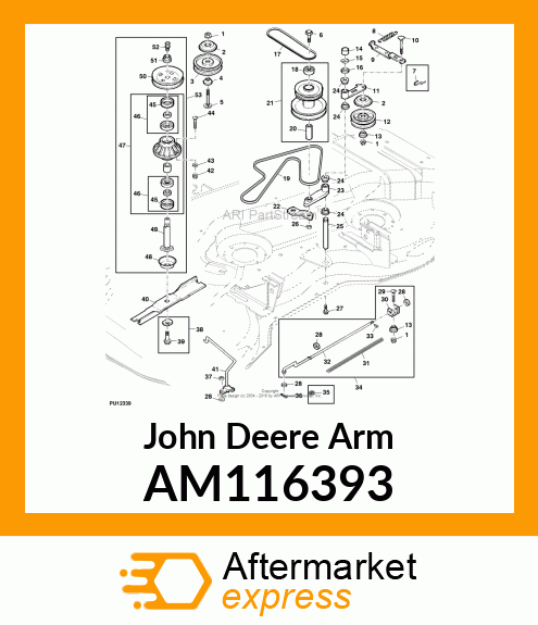 ARM, M113024 SEC. SPRING ARM PAINTE AM116393