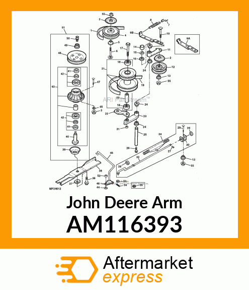 ARM, M113024 SEC. SPRING ARM PAINTE AM116393