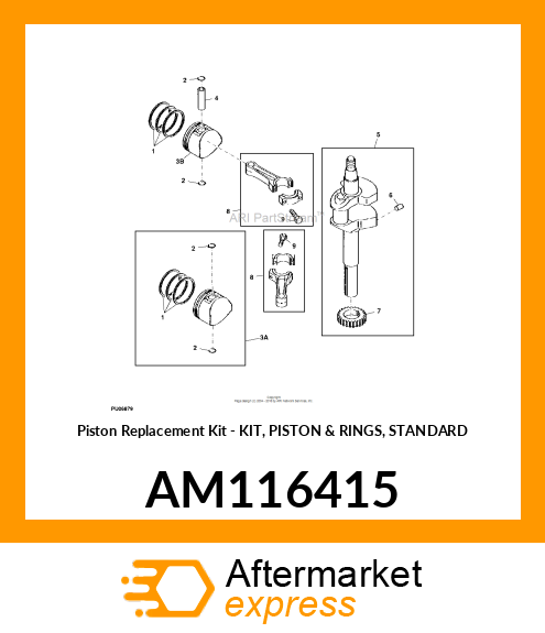 Piston Replacement Kit AM116415