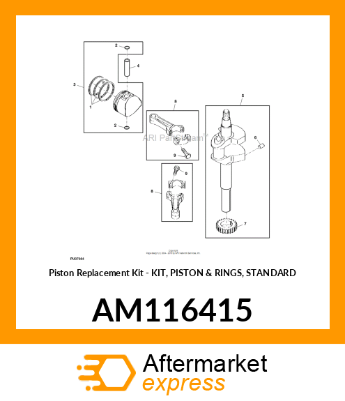 Piston Replacement Kit AM116415