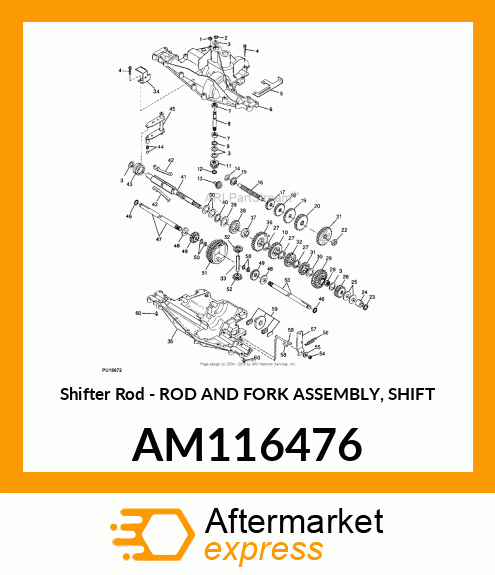 Rod & Fork Asm Shift AM116476