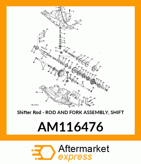 Rod & Fork Asm Shift AM116476