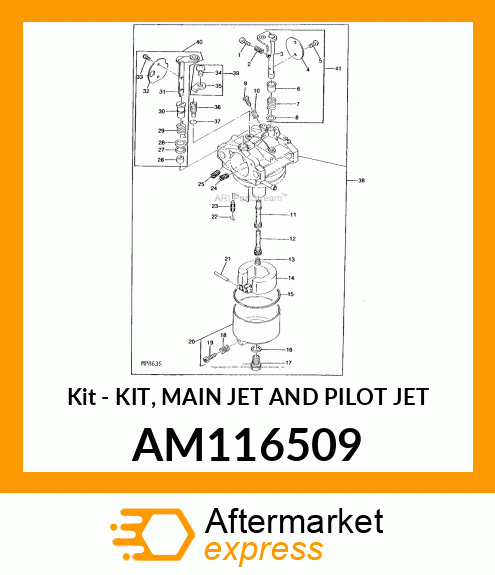 Kit - KIT, MAIN JET AND PILOT JET AM116509