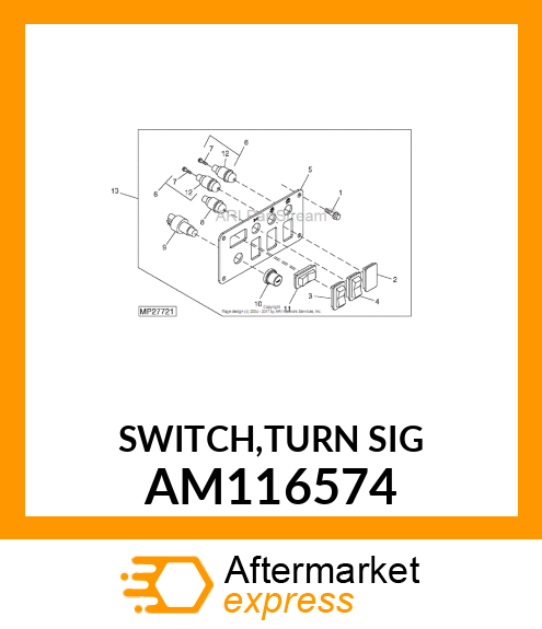 SWITCH, TURN SIGNAL (EURO) AM116574