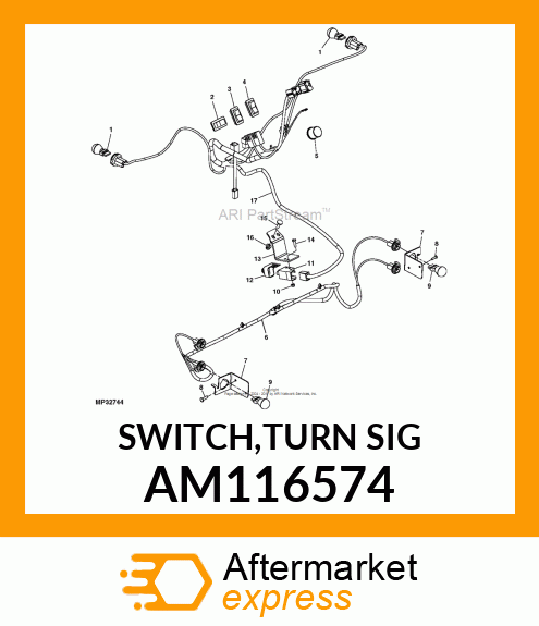 SWITCH, TURN SIGNAL (EURO) AM116574