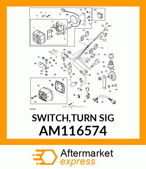 SWITCH, TURN SIGNAL (EURO) AM116574