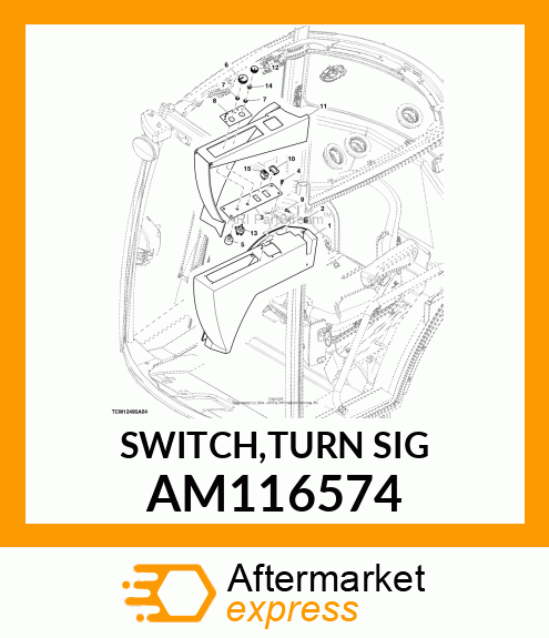 SWITCH, TURN SIGNAL (EURO) AM116574