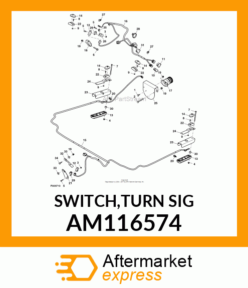 SWITCH, TURN SIGNAL (EURO) AM116574