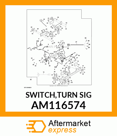 SWITCH, TURN SIGNAL (EURO) AM116574