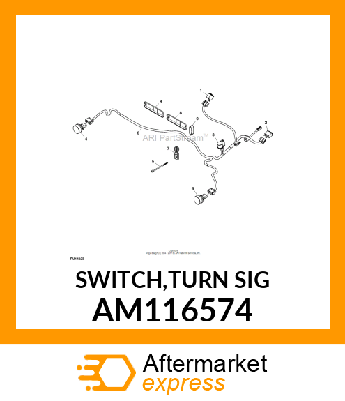 SWITCH, TURN SIGNAL (EURO) AM116574