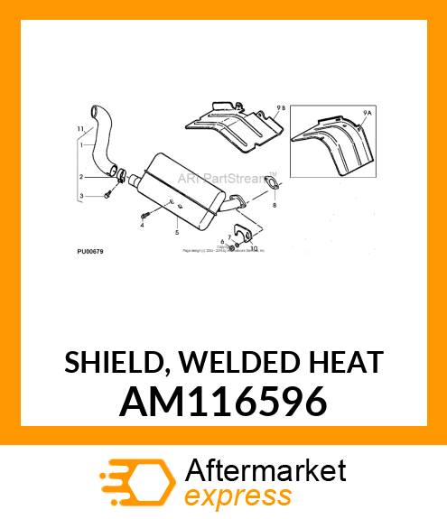 SHIELD, WELDED HEAT AM116596