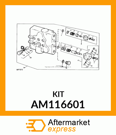 Kit Valve Detent AM116601