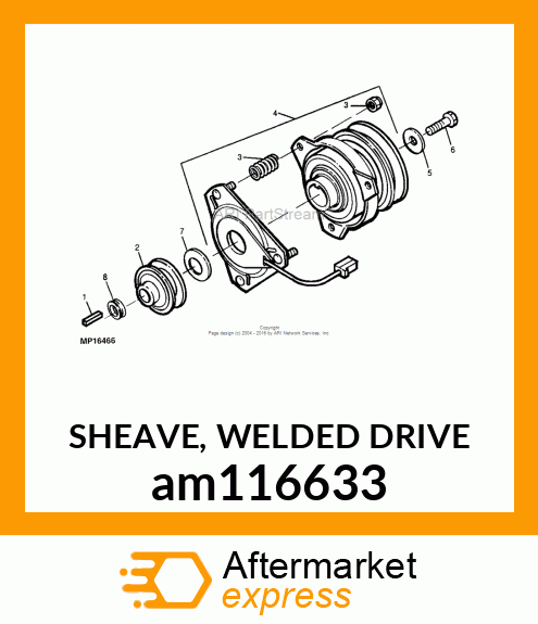 SHEAVE, WELDED DRIVE am116633