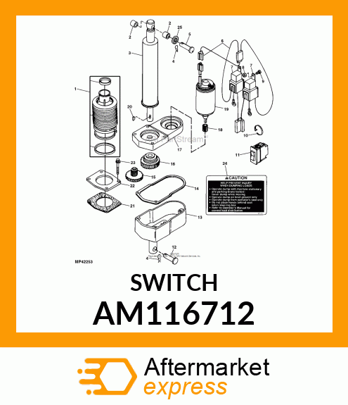 SWITCH, ROCKER (HYDRO DUMP) AM116712