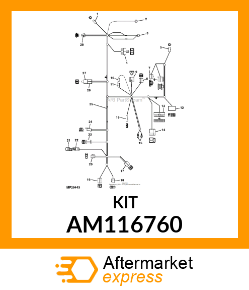 LINK KIT, KIT, FUSIBLE LINK AM116760