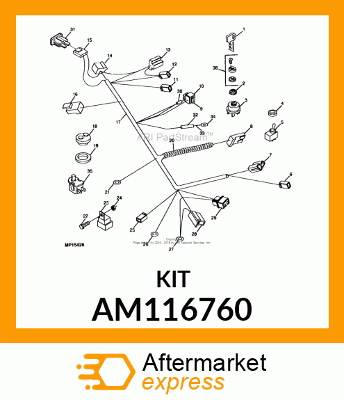 LINK KIT, KIT, FUSIBLE LINK AM116760