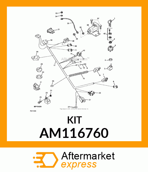 LINK KIT, KIT, FUSIBLE LINK AM116760