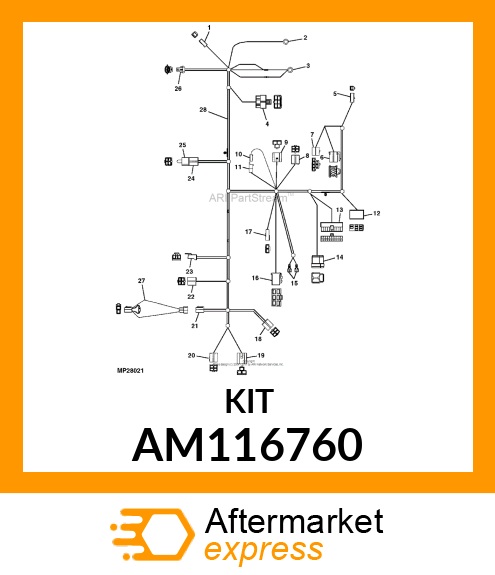 LINK KIT, KIT, FUSIBLE LINK AM116760