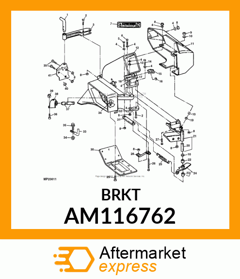 BRACKET, BRACKET, WELDED FRONT MOUN AM116762