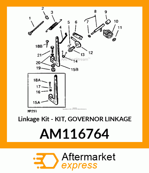 Linkage Kit - KIT, GOVERNOR LINKAGE AM116764