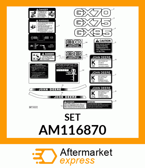 Label Kit AM116870