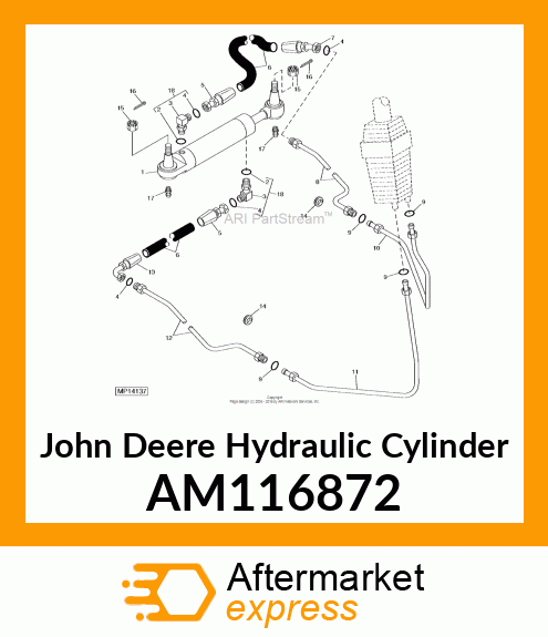 CYLINDER, HYDRAULIC STEERING AM116872