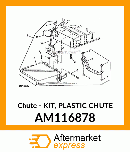 Chute - KIT, PLASTIC CHUTE AM116878