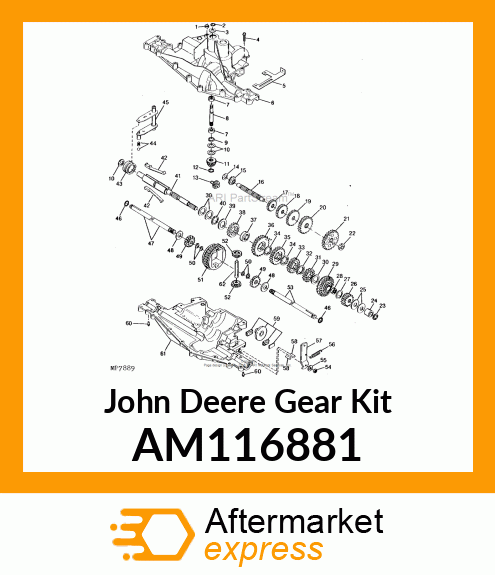 KIT,REVERSE IDLER/SPUR GEAR(16amp;22T) AM116881