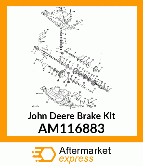 KIT, BRAKE PAD/PLATE/DISK AM116883