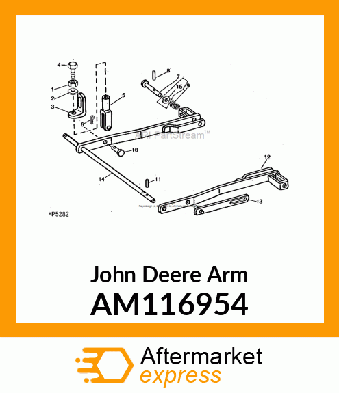 ARM, ARM, WELDED REAR DRAFT AM116954