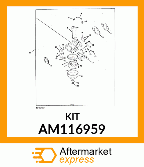 Restrictor Kit AM116959