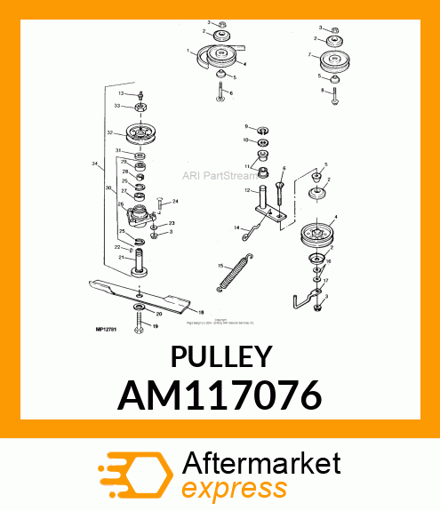 Pulley AM117076