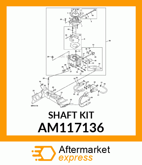 Shaft Kit - KIT, THROTTLE SHAFT AM117136