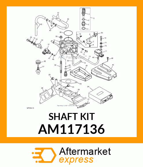 Shaft Kit - KIT, THROTTLE SHAFT AM117136