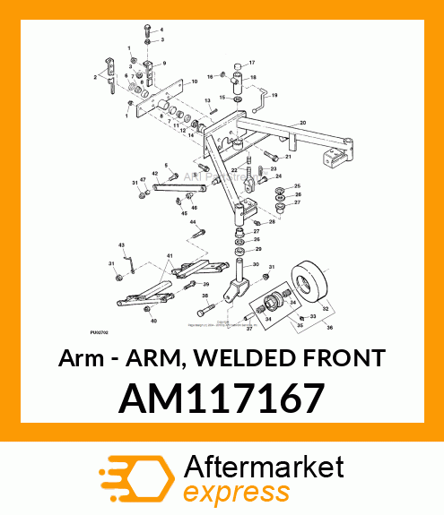 Arm Welded Front AM117167