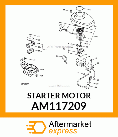 Starter Motor AM117209