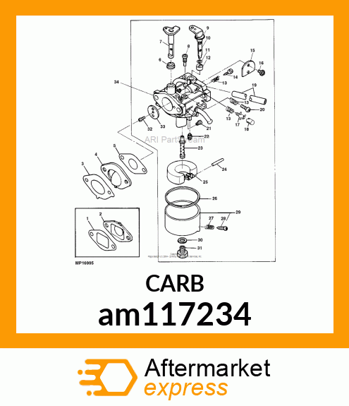 CARBURETOR am117234